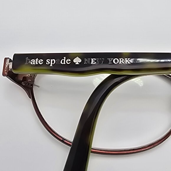 Kate Spade New York Caris Brown Kiwi Cat Eye Eyeglasses Frame w/ Flexhinge 50mm - Picture 11 of 14